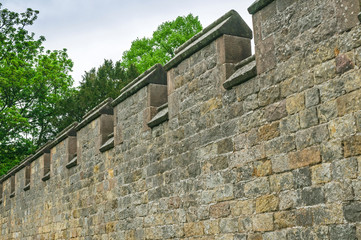 Fototapeta na wymiar Ancient Town Wall Fortifications
