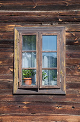 Old window in traditional house