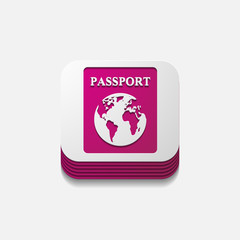 square button: passport