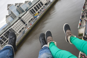 Two pair of foot over Dublin