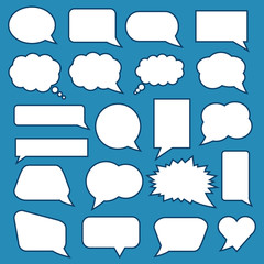 Fototapeta premium Blank Speech Bubbles