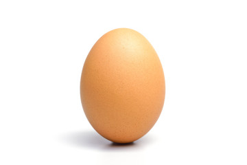 chicken egg close up on isolated background