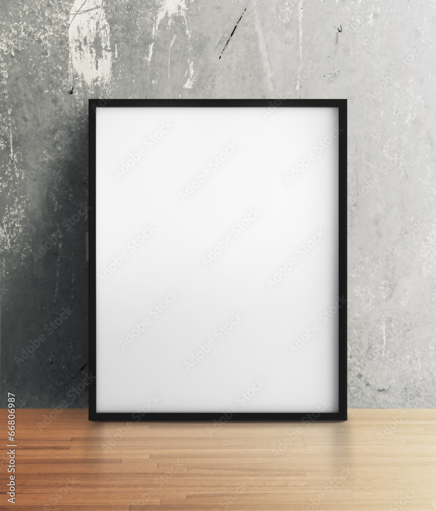 Wall mural blank poster