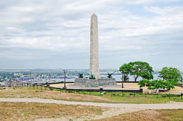 Slava's obelisk on the mountain Mitridat in Kerch