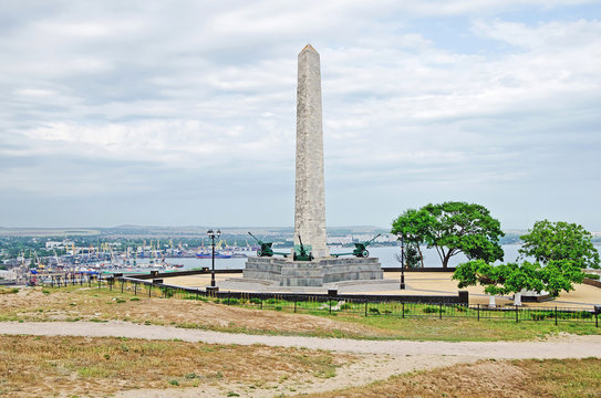 Slava's obelisk on the mountain Mitridat in Kerch