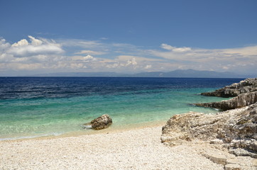 Spiaggia di Paxos Isola greca