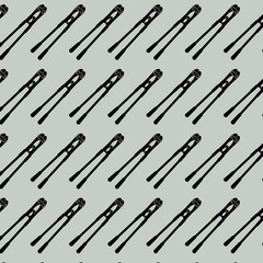 Seamless pattern background of  steel scissors