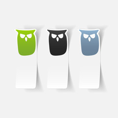 realistic design element: owl