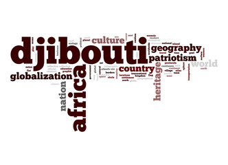 Fototapeta na wymiar Djibouti word cloud