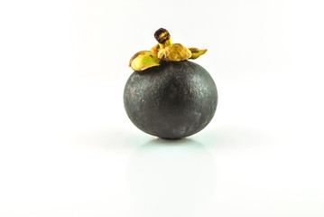 Stock Photo Mangosteens fruit on white background