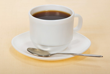 White cup of coffee