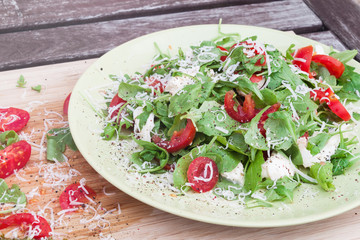 Fresh salad of arugula