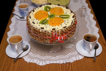 Cake and coffee