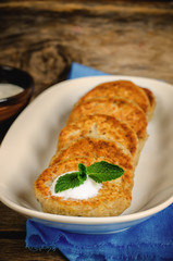 traditional turkish cutlet (kebab) eggplant