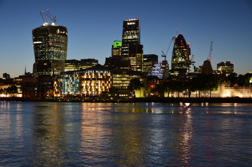 London at night