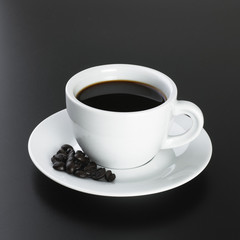 American Black Coffee With Beans