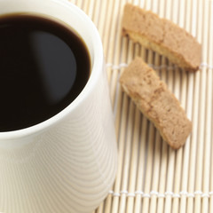 Black Coffee With Biscuits