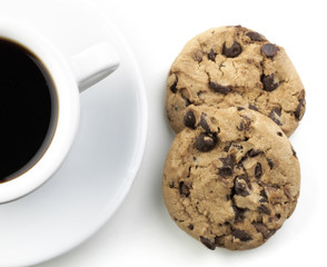 American Black Coffee With Cookie