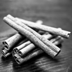 Bunch of cinnamon sticks 