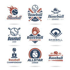 Baseball icon set