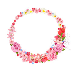 wreath of flowers