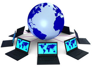 Network Global Means Technology Monitor And Pc