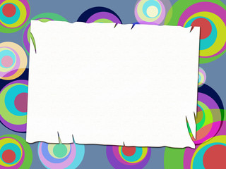 Obraz premium Copyspace Circles Represents Colorful Multicoloured And Vibrant