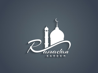 Beautiful Ramadan Kareem text design element