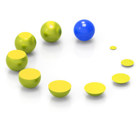 Growth Spheres Indicates Expand Develop And Improve