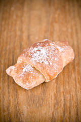 little croissant with chocolate