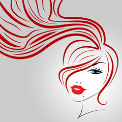 Woman Hair Indicates Good Looking And Adult