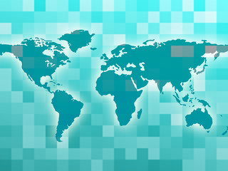 World Map Means Countries Global And Globalization
