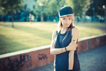 young beautiful model woman