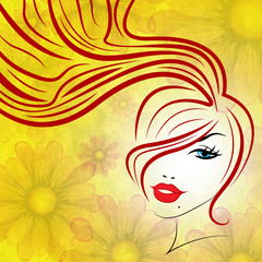 Beauty Hair Represents Good Looking And Attractive
