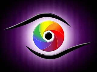 Fototapeta premium Glow Spectrum Shows Light Burst And Bright