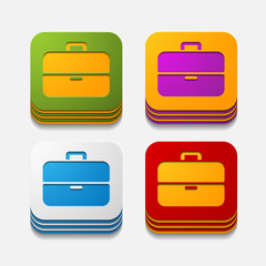 square button: portfolio