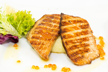 grilled salmon fillet
