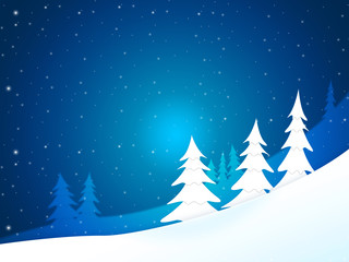 Xmas Tree Shows New Year And Celebration