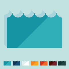 Flat design: wave