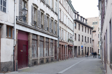 Obraz premium une rue à Strasbourg