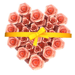 Roses Gift Represents Greeting Romance And Valentines
