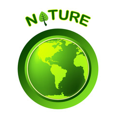 Globe Natural Shows Globalize Earth And Worldwide