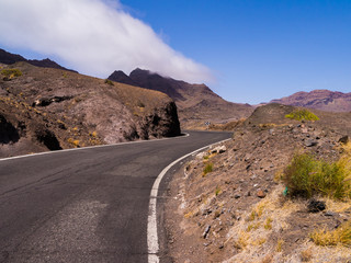 Gebirgsstraße auf Gran Canaria
