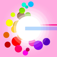 Glow Background Represents Light Burst And Circles