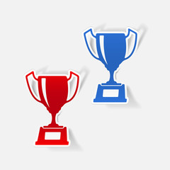 realistic design element: winner