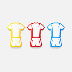 realistic design element: Football clothing