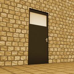 Vision Door Indicates Aspirations Plan And Aim