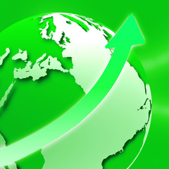 Arrow Planet Means Solar System And Cosmos