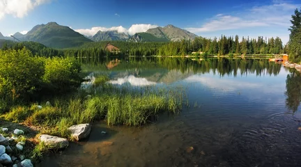 Foto op Canvas Strbske Pleso is nice lake in High Tatra - Slovakia © TTstudio