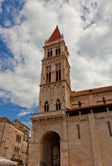 Fototapeta premium Belfry (XVI c.) of St Lawrence Cathedral. Trogir, Croatia